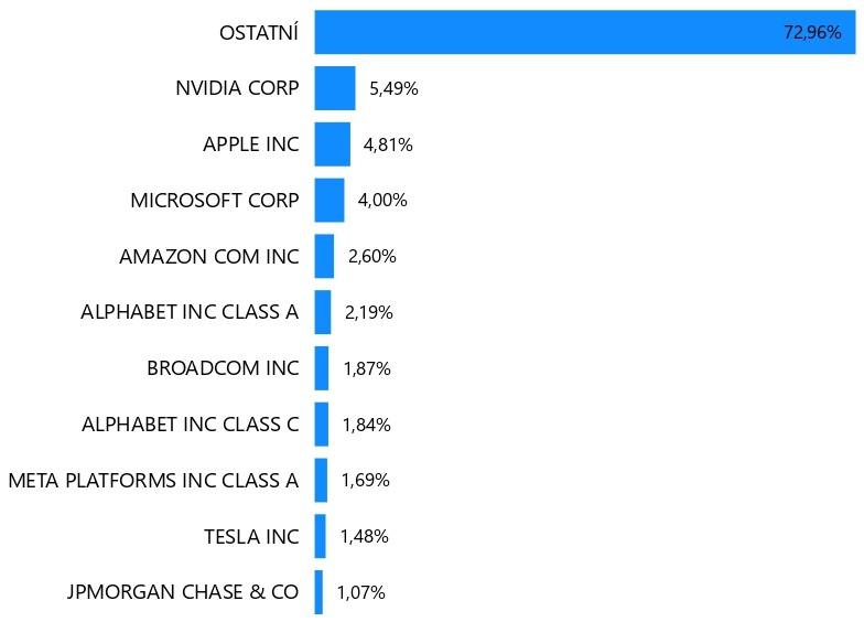Top 10 MSCI World společností	