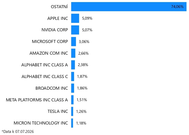 Top 10 MSCI World společností	